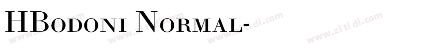 HBodoni Normal字体转换